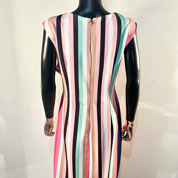 New York & Company Pink and Black Striped Dress. Size XL -NWOT - Picture 7 of 10